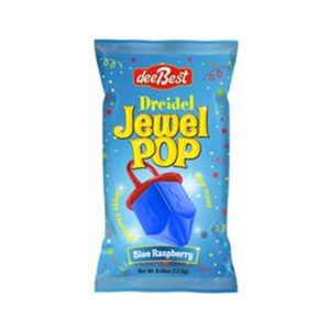 Dreidel Shaped Pop Candy for Chanukah - Blue Raspberry
