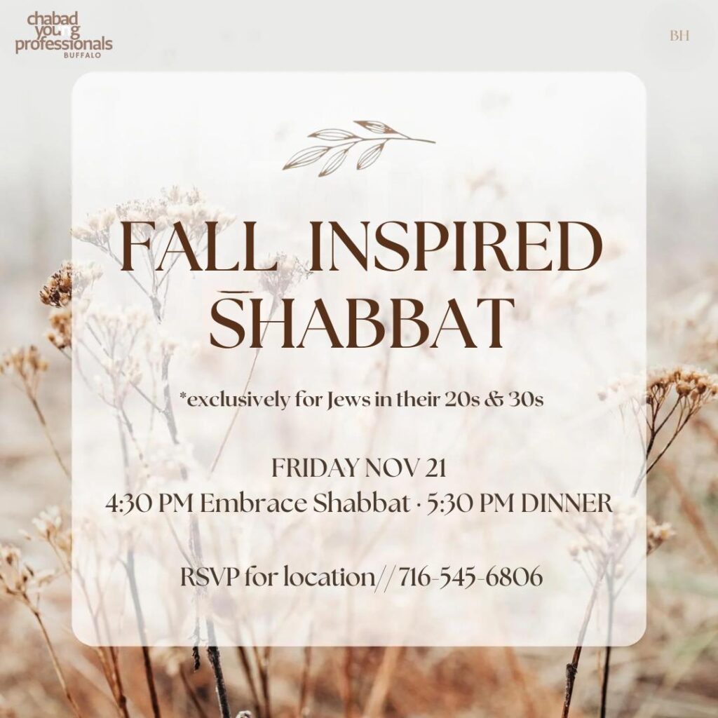 Chabad Young Professionals Buffalo Fall Shabbat