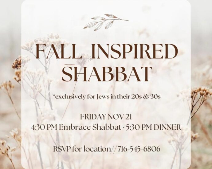 Chabad Young Professionals Buffalo Fall Shabbat
